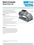 Batch Kneader KDHAJ-100 Technical Bulletin